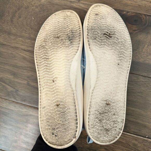 Tommy Bahama Light Blue Soft Canvas Terry Cloth Interior Slip On Sneaker Size 8 - Picture 4 of 7